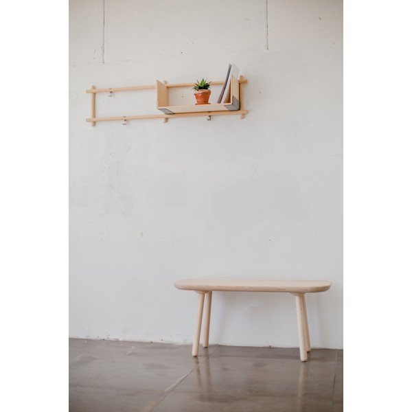 Panchina in legno di frassino, larghezza 140 cm Naïve - EMKO-image-1