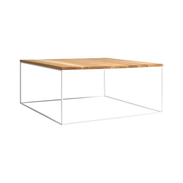 Tavolino con struttura bianca Custom Form , 100 x 100 cm Tensio - CustomForm