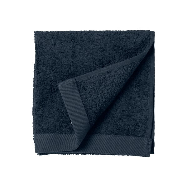 Asciugamano in spugna di cotone blu Indaco, 60 x 40 cm Comfort Organic - Södahl