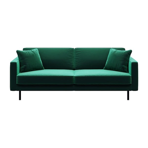 Divano in velluto verde 207 cm Kobo - MESONICA
