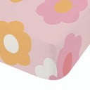 Lenzuolo con angoli per bambini rosa per letto singolo 90x190 cm Retro Daisy – Catherine Lansfield