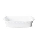 Piastra in gres bianco Pearl, 27 x 17 cm - Costa Nova