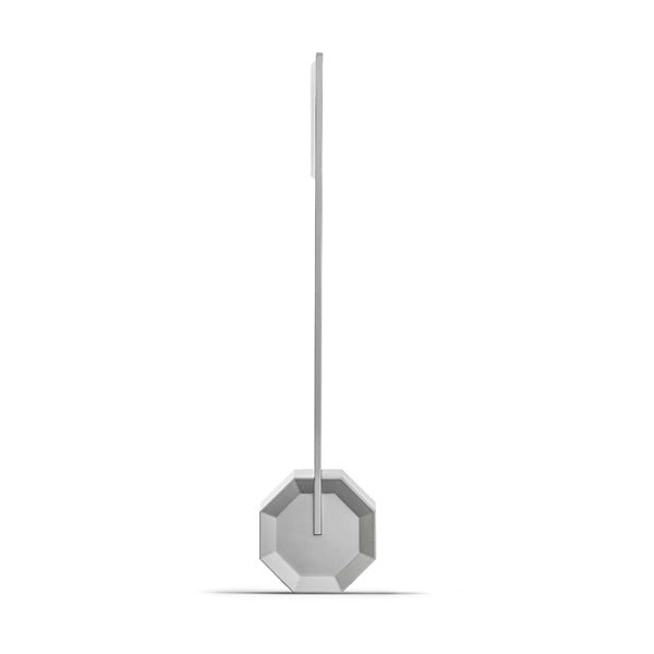 Lampada da tavolo dimmerabile in argento (altezza 38 cm) Octagon One - Gingko