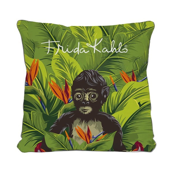 Cuscino verde Mono, 45 x 45 cm Mi Mono - Madre Selva