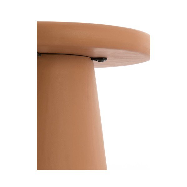 Tavolino da salotto rotondo color terracotta ø 60 cm Kulona – Light & Living-image-3