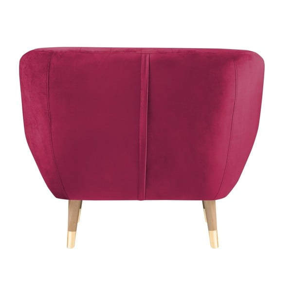 Poltrona in velluto rosa Benito - Mazzini Sofas-image-4