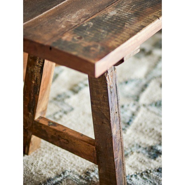 Panca da giardino di colore naturale in legno massiccio Brosse – Bloomingville-image-4