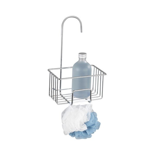 Mensola da bagno da appendere color argento lucido in acciaio inox Milito – Wenko-image-2