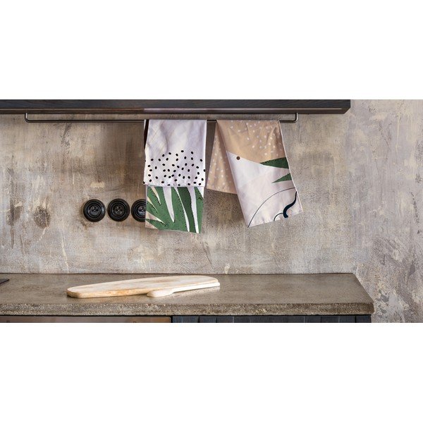 Set di 2 asciugamani da cucina in cotone Arte astratta, 70 x 50 cm Astract Art - Butter Kings-image-1