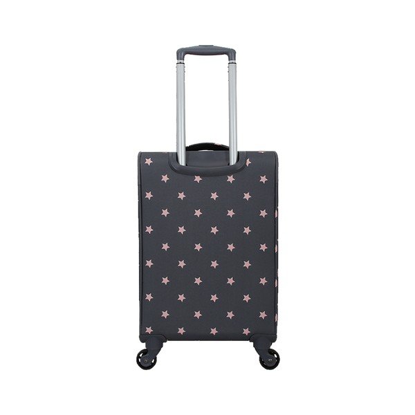 Set di valigie a 4 ruote e astuccio per cosmetici grigio e rosa Lollipops Starry - LOLLIPOPS-image-1