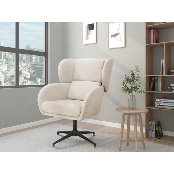 Poltrona in velluto bianco Vanessa - Støraa-image-1