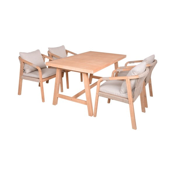 Tavolo da pranzo da giardino in acacia massiccia 85x150 cm Bogota – Garden Pleasure-image-1