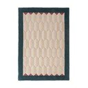 Tappeto di colore naturale/color foglia di tè in lana tessuto a mano 200x290 cm Apex Border Wool – Flair Rugs