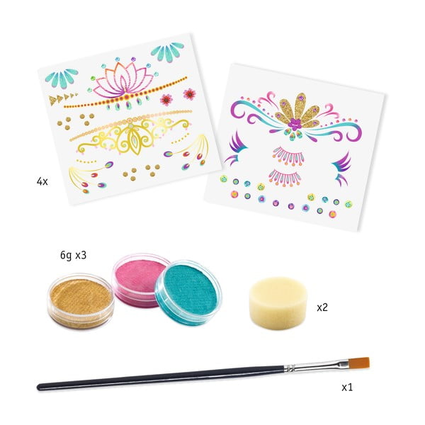 Set per la pittura del viso della principessa - Djeco-image-1