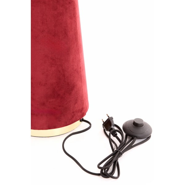Lampada da terra rossa con paralume in tessuto (altezza 168 cm) Devia - Light & Living-image-4
