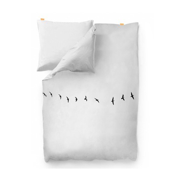 Copripiumino in cotone Trip, 220 x 220 cm - Blanc-image-1