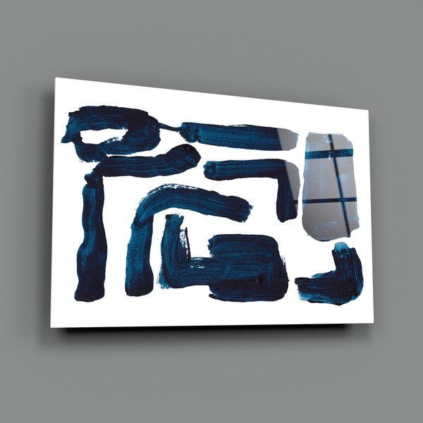 Pittura su vetro Astratto , 110 x 70 cm Lines - Insigne-image-3