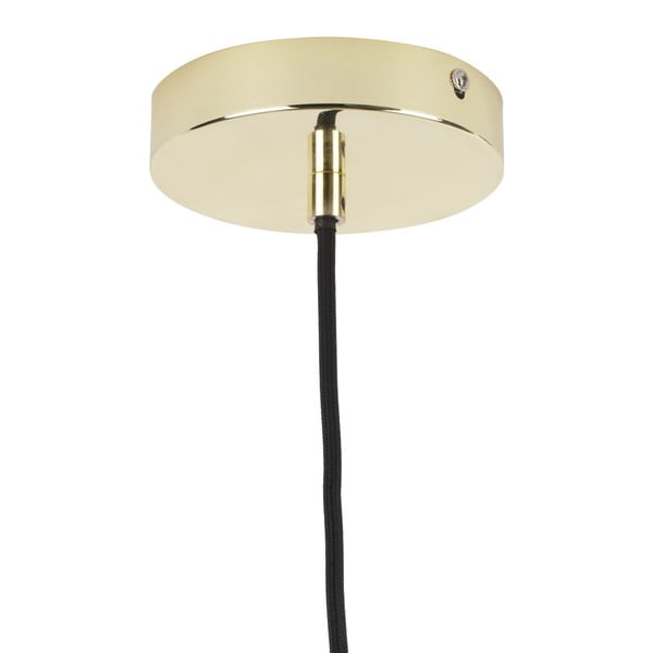 Lampada a sospensione in metallo color oro Lucid, ø 35 cm - Leitmotiv-image-3