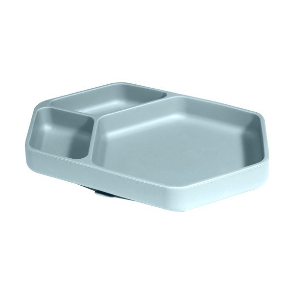Piatto per bambini blu in silicone 16x25 cm – Kindsgut-image-2