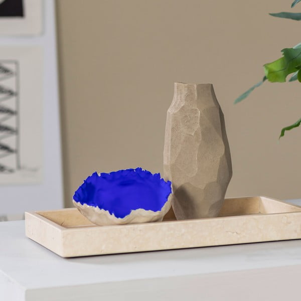 Vaso in poliresina beige (altezza 18 cm) Nuki - Mette Ditmer Denmark-image-1