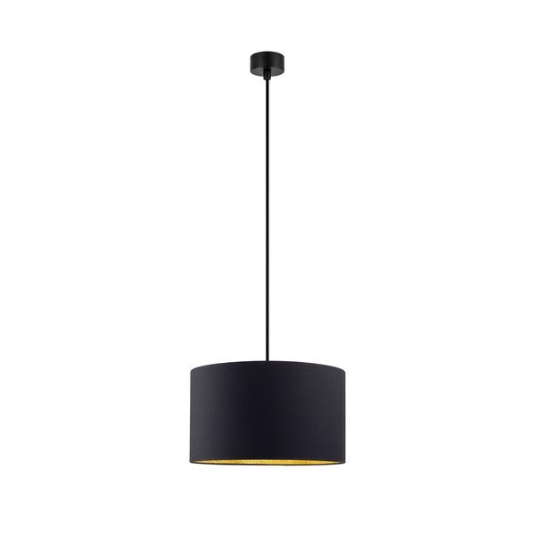 Lampada a sospensione nera con interno dorato , ⌀ 36 cm Mika - Sotto Luce