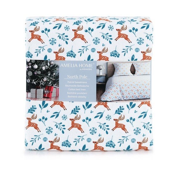 Biancheria da letto in flanella per letto matrimoniale, 200 x 200 cm Snuggy Northpole - AmeliaHome-image-4