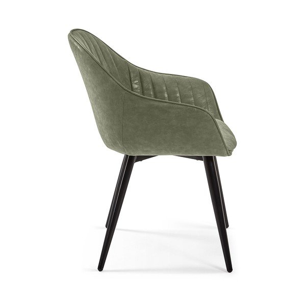 Sedia da pranzo verde Herbert - Kave Home-image-2