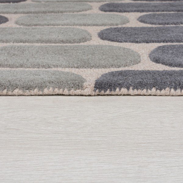 Tappeto in lana grigio 160x230 cm Fossil - Flair Rugs-image-3