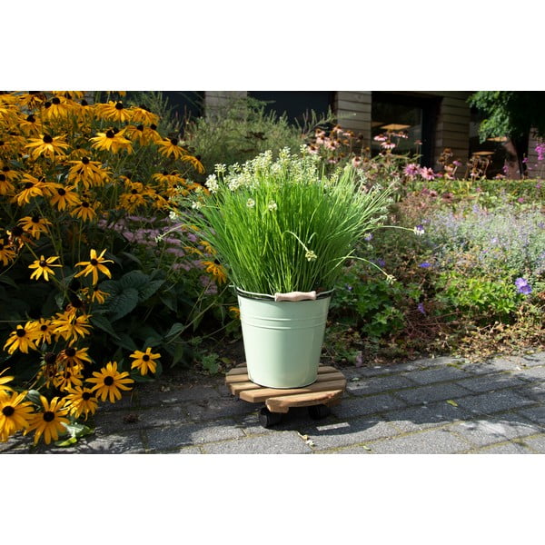 Supporto rotante per vaso in legno ø 29 cm (altezza totale 8 cm) Indoor & Outdoor – Esschert Design-image-1