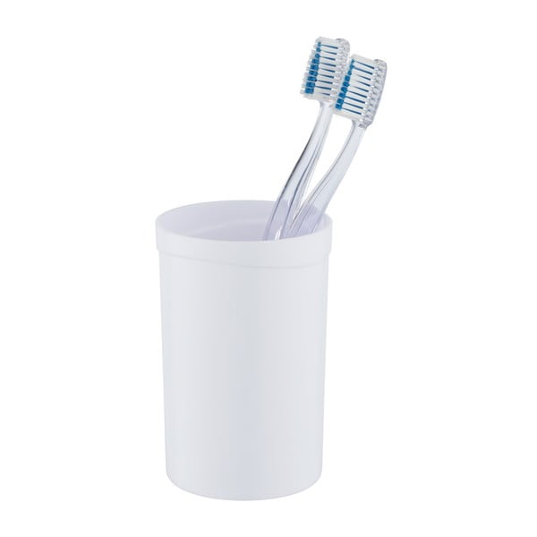 Bicchiere di plastica bianco per spazzolini da denti Vigo - Allstar