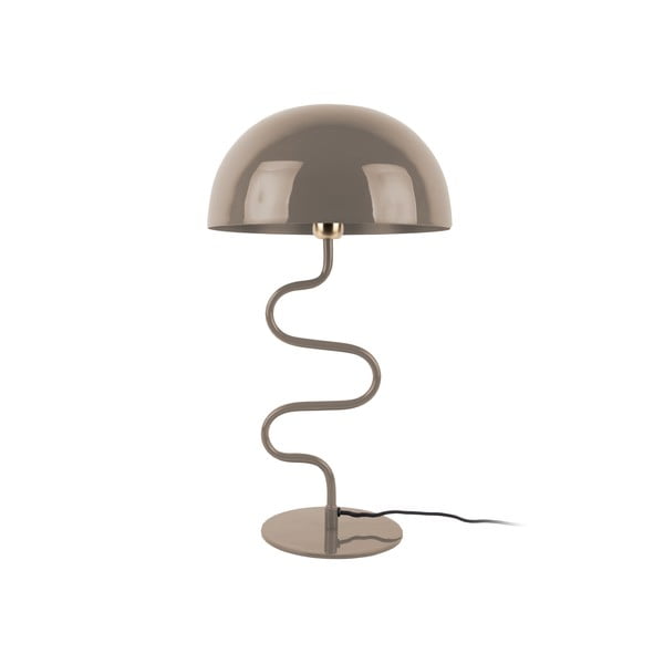 Lampada da tavolo marrone chiaro con paralume in metallo (altezza 54 cm) Twist - Leitmotiv