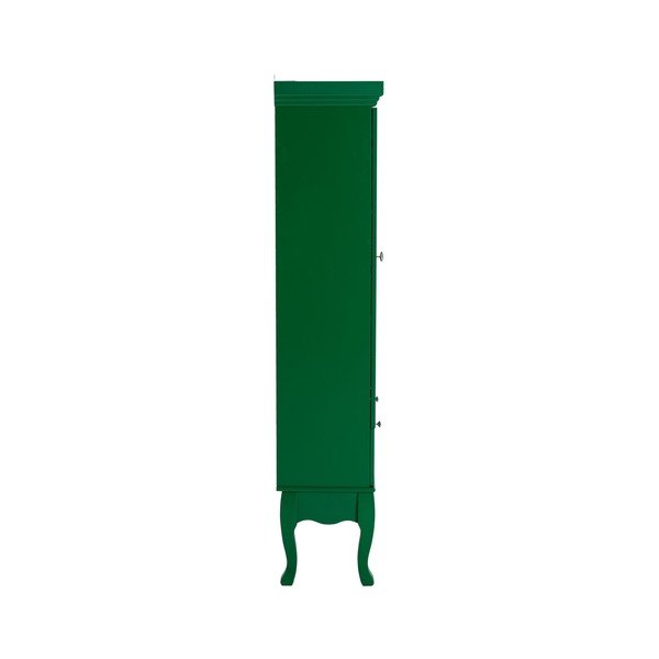 Vetrina verde in MDF da appendere 85x170,5x35 cm Prato – Ellos Home-image-2
