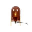 Lampada da tavolo in vetro marrone Bell, altezza 30 cm - Leitmotiv