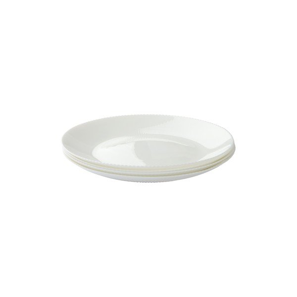 Set di piatti bianchi in vetro 4 pz ø 25 cm Alessia – Jotex-image-3