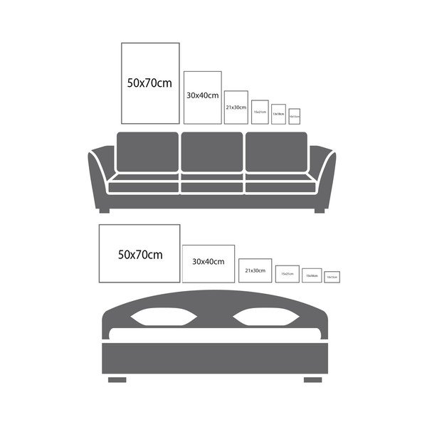 Dipinto stampato con cornice inclusa 30x40 cm – Wallity-image-4