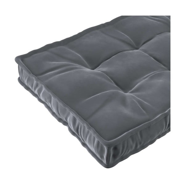 Materasso per bambini grigio scuro 60x120 cm Posh Velvet - Yellow Tipi-image-1