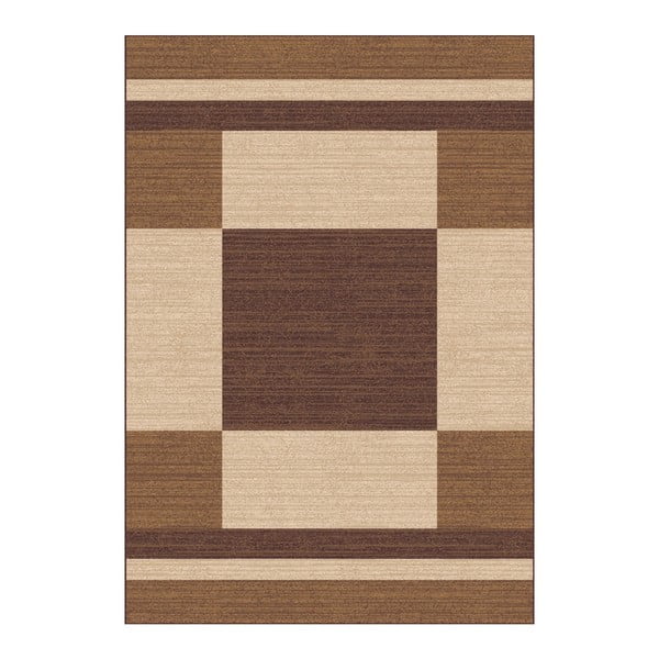 Tappeto marrone e beige Boras Brown, 133 x 190 cm - Universal