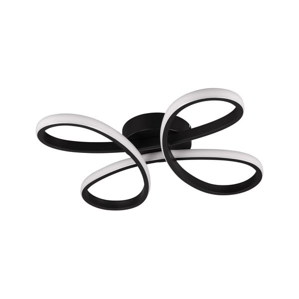 Plafoniera LED nera 40x40 cm Fly - Trio-image-3