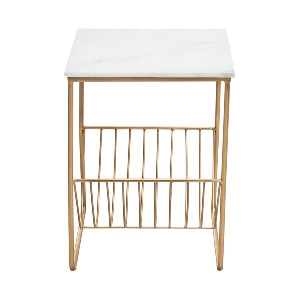 Tavolino con piano in marmo 40x40 cm Mandoli – Premier Housewares-image-4