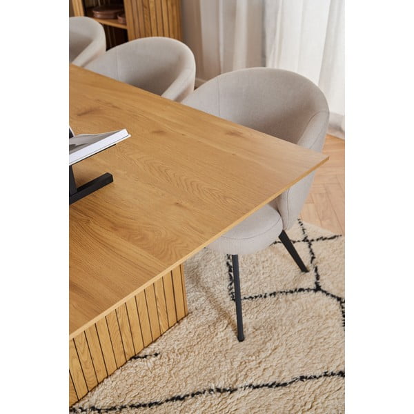 Tavolo da pranzo con piano effetto rovere 100x210 cm Colima - Actona-image-1