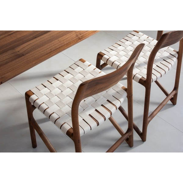 Sedia da pranzo marrone/color crema Fawn – Gazzda-image-3