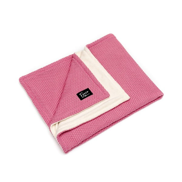 Coperta a maglia rosa per neonati, 80 x 100 cm Winter - ESECO