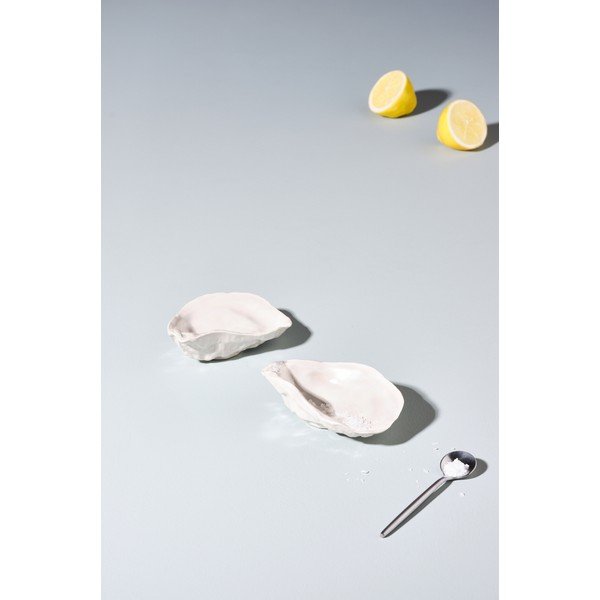 Ciotoline in set da portata bianche in dolomite 2 pz Kelia – Jotex-image-1