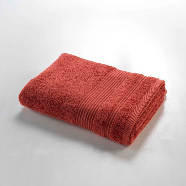 Asciugamano in spugna di cotone color mattone 70x130 cm Tendresse - douceur d'intérieur
