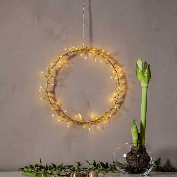 Decorazione luminosa gialla con motivo natalizio ø 28 cm Winny - Star Trading-image-4