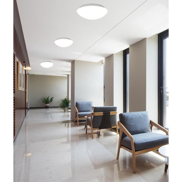 Lampada da soffitto bianca con paralume in vetro ø 40 cm Nina - Candellux Lighting-image-1