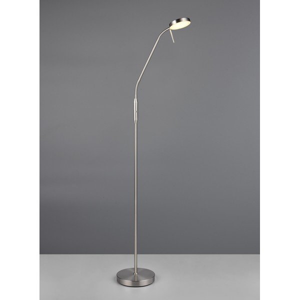 Lampada da terra argentata (altezza totale 160 cm) Moreno – Reality-image-2