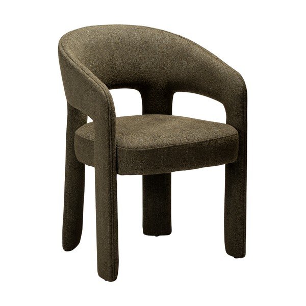 Sedia da pranzo color kaki con braccioli Splendor – DAN-FORM Denmark
