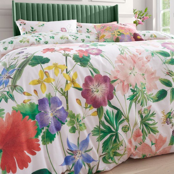 Biancheria da letto in cotone rosa per letto singolo 135x200 cm Cottage Meadow - RHS-image-4
