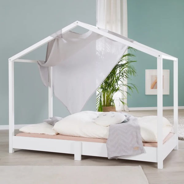 Letto bianco per bambini 90x200 cm Montessori - Roba-image-1